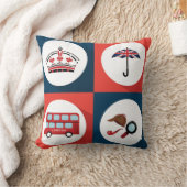 さまざまなイングランドのシンボル クッション (ブランケット)