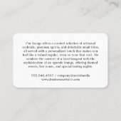 さまざまなカクテルグラス | バー室 名刺 (裏面)