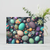 さまざまなカラフルおいしいイースターエッグ シーズンカード (スタンド正面)