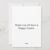 さまざまなカラフルおいしいイースターエッグ シーズンカード (裏面)