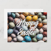 さまざまなカラフルイースターエッグ ポストカード (正面/裏面)