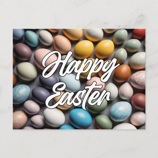 さまざまなカラフルイースターエッグ ポストカード (正面)