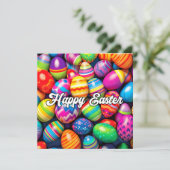 さまざまなカラフルイースター卵 カード (スタンド正面)