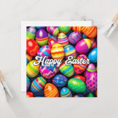 さまざまなカラフルイースター卵 カード (正面/裏面インサイチュ)