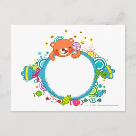 さまざまなキャンディ ポストカード (正面)