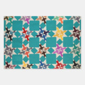 さまざまなキルトデザイン ラッピングペーパーシート (正面)