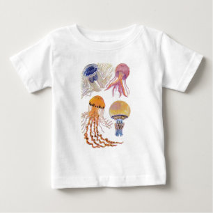 さまざまなクラゲ ベビーTシャツ