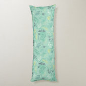 さまざまなスタイリッシュ葉の緑 ボディピロー (裏面 (縦))
