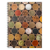 さまざまなスパイスや食材 ノートブック (正面)