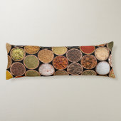 さまざまなスパイスや食材 ボディピロー (裏面)