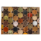 さまざまなスパイスや食材 ラージペーパーバッグ (裏面)