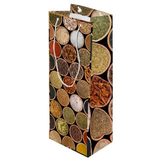 さまざまなスパイスや食材 ワインギフトバッグ