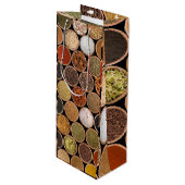 さまざまなスパイスや食材 ワインギフトバッグ (正面アングル)