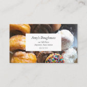 さまざまなドーナツを箱に入れる 名刺 (正面)