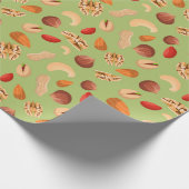 さまざまなナッツ ラッピングペーパー (角)