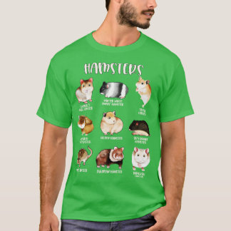 さまざまなハムスターの種類 Tシャツ