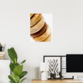 さまざまなベーグルの詰め合わせ ポスター (ホームオフィス)