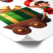 さまざまなポーズのクリスマス小妖精や小人のセット ポスター (角)