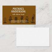 さまざまなマイク | ポッドキャストホスト名刺 名刺 (正面/裏面)