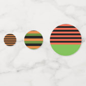 さまざまなミックスのハロウィンストライプ コンフェッティ (正面)