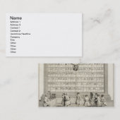 さまざまなロッジのためのシンボルや象徴を持つ自由な石大工、 名刺 (正面/裏面)