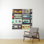 さまざまなヴィンテージオーディオカセット タペストリー (インサイチュ)