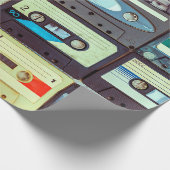 さまざまなヴィンテージオーディオカセット ラッピングペーパー (角)