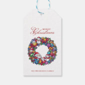 さまざまな動機メリークリスマス名前をカスタムする ギフトタグ (裏面)