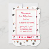 さまざまな動物をテーマにした招待状 招待状 (正面)