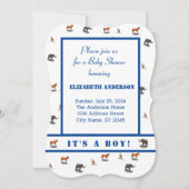 さまざまな動物をテーマにした招待状 招待状 (正面)