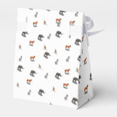 さまざまな動物をテーマにした赤ちゃんシャワー フェイバーボックス (裏面サイド)