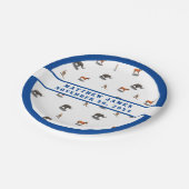 さまざまな動物をテーマにした赤ちゃんシャワー ペーパープレート (アングル)