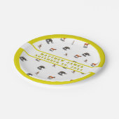 さまざまな動物をテーマにした赤ちゃんシャワー ペーパープレート (アングル)