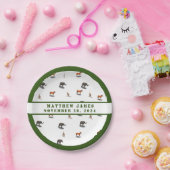 さまざまな動物をテーマにした赤ちゃんシャワー ペーパープレート (パーティー)