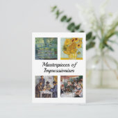 さまざまな印象派最高傑作の選定 ポストカード (スタンド正面)
