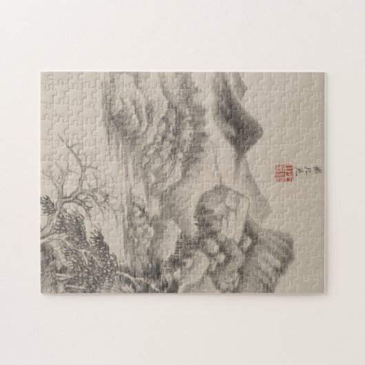 さまざまな古大家式の| B&W ジグソーパズル (横)