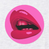 さまざまな唇のアイロンオンパッチ ラベル (デザイン2)