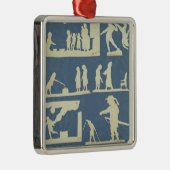 さまざまな場面 メタルオーナメント (右)