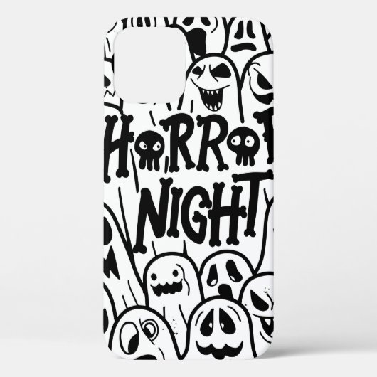 さまざまな幽霊のハロウィーンかわいいスタイルのアイコン Case-Mate iPhoneケース (裏面)