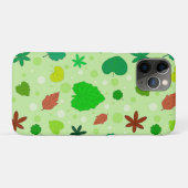 さまざまな形と色の葉のパターン Case-Mate iPhoneケース (裏面(横))