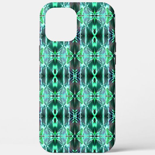 さまざまな形状を生成する緑のスケッチ反復 Case-Mate iPhoneケース (裏面)