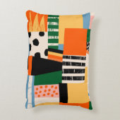 さまざまな形状:抽象芸術シームレスなデザイン アクセントクッション (裏面(縦))