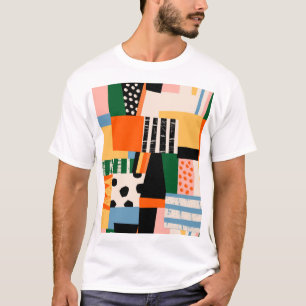さまざまな形状:抽象芸術シームレスなデザイン Tシャツ