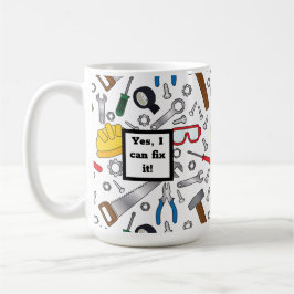 さまざまな手のツールとギア コーヒーマグカップ