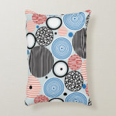 さまざまな数々の色の円の図形 アクセントクッション (正面(垂直))