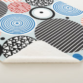 さまざまな数々の色の円の図形 シェルパブランケット (3/4)