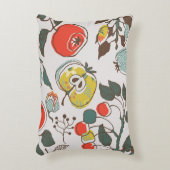 さまざまな果物、カラフルシームレスなパターン。 アクセントクッション (正面(垂直))