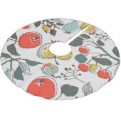 さまざまな果物、カラフルシームレスなパターン。 ブラッシュドポリエステルツリースカート (アングル)