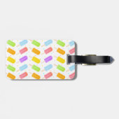 さまざまな水彩ポップシクル模様 ラゲッジタグ (裏面横)