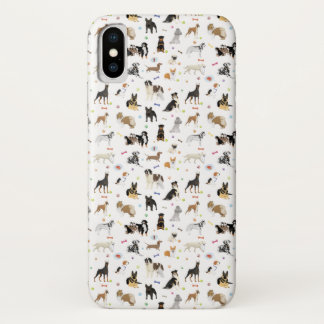 さまざまな犬の型 iPhone X ケース